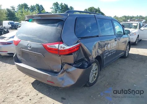 2017 Toyota Sienna Le 7 Passenger из США, поврежденный, VIN 5TDJZ3DC1HS169243